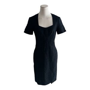 Yigal Azrouel‎ Black Sheath Dress Hourglass Stretch LBD Party Work Size 6 Event